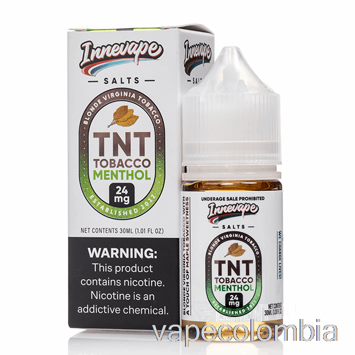 Vape Kit Completo Tnt Tabaco Sales Mentoladas - E-líquidos Innevape - 30ml 50mg